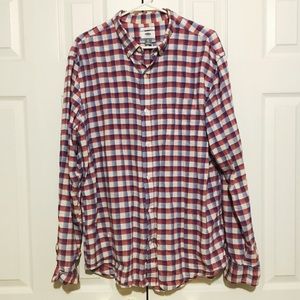 Like New Old Navy Checkered Linen Shirt